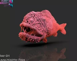 Fangtooth Fish 3D print model