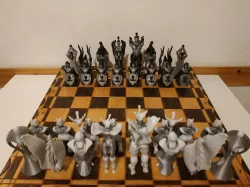 fantasy style chess 3D print model