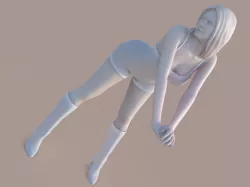 female posture 3D print model