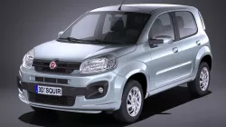 Fiat Uno 2017 3D model