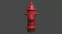 Fire Hydrant low poly Low-poly  3D model