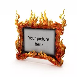Fire picture frame 3D model