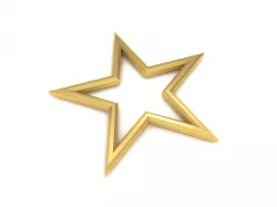 Five Pointed Star Low-poly  3D model