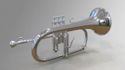 Flugelhorn Brass Instrument 3D model