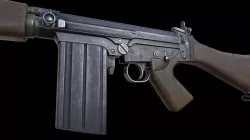 FN FAL Assault rifle Low-poly  3D model