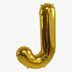 foil balloon gold J 3D model