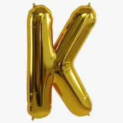 foil balloon gold K 3D model