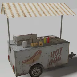 Food Cart 3D model