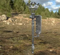 forged torch 3D model