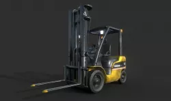 Forklift low poly game model Low-poly  3D model