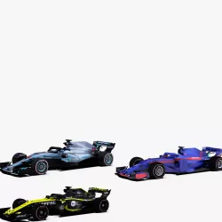 Formula 1 2018 cars Pack 3 3D model