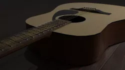 Game Ready Acoustic Guitar Low-poly  3D model