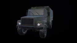 Gaz 3308 truck Low-poly  3D model