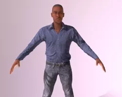 Generic Male Human Low-poly  3D model