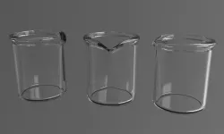 Glass beaker 3D model