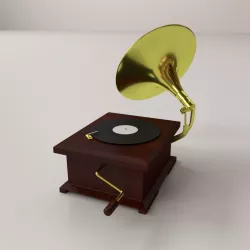 Gramophone v2 3D model