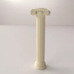 Greek Column Ionic 3D model