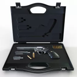 Gun case with a revolver Colt Python 357 3D model