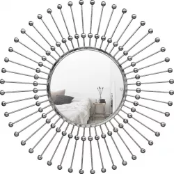 Hadfield Beaded Sunburst Wall Mounted Mirror W000705685 3D model