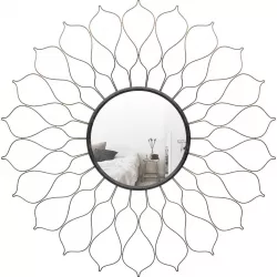 Hague Flower Petal Sunburst Wall Mounted Mirror W000164465 3D model