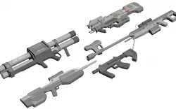 Halo Guns 3D model