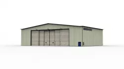 Hangar Military Low-poly  3D model