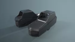 Hartman  MH-1 collimator holographic Weapon Sight Low-poly  3D model