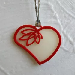 Heart pendant 3D print model