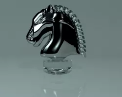 Horse Glass Statuette 3D model