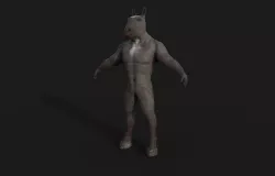 Horse man Creature Model with PBR n Arnold Textures n Xgen Fur Low-poly  3D model