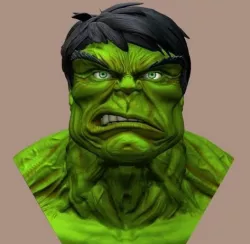 HULK BUST 3D print model