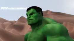 Hulk Rigged and Animated 2018 Low-poly  3D model