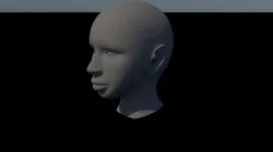 human face  3D model