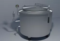 Industrial boiling pan 3D model