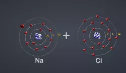 Ionic Bond NaCl Low-poly  3D model