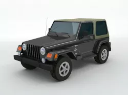 Jeep Wrangler 4x4 Low-poly  3D model