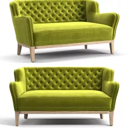 Kare Sofa Coffee Shop 2-Seater 3D model