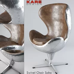 Kare Swivel Chair Soho  3D model