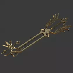 Kingdom Hearts Oathkeeper keyblade 3D print model