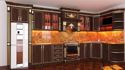 Kitchen Classic Furniture Ceviz Seyran Low-poly  3D model
