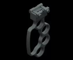 Knuckle Duster Grip 3D print model