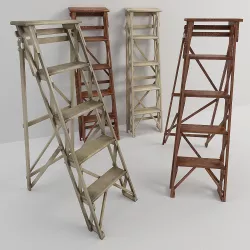 library stairs 3D model