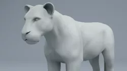 lion sculpture zbush   3D model