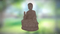 Lotus Buddha 3D model