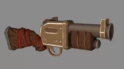 Low poly Gun Low-poly  3D model