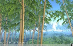 Low Polygon Golden Bamboo Low-poly  3D model