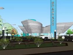 Luanping city exhibition hall 3D model
