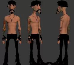 luigi biker 3D model