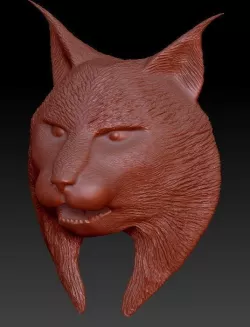 Lynx Head 3D print model
