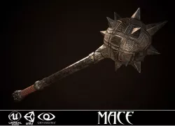 Mace 01 Low-poly  3D model